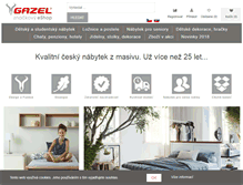 Tablet Screenshot of gazel.cz